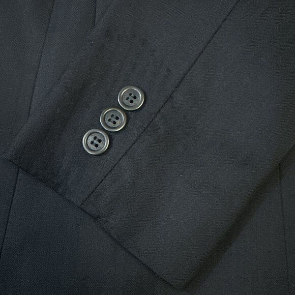 RJ Classics Ladies Herringbone Jacket Navy Blue Sz 8R Riding Equestrian - Picture 9 of 15